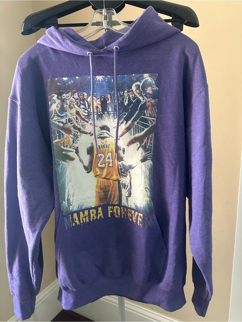 Purple 'Mamba Forever' Kobe Bryant Graphic Hoodie